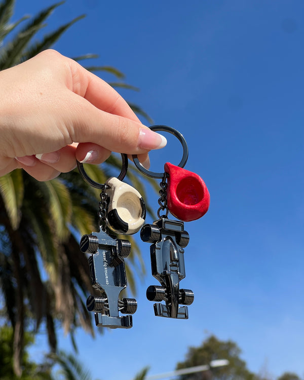 Racing Mini Mug Keyrings
