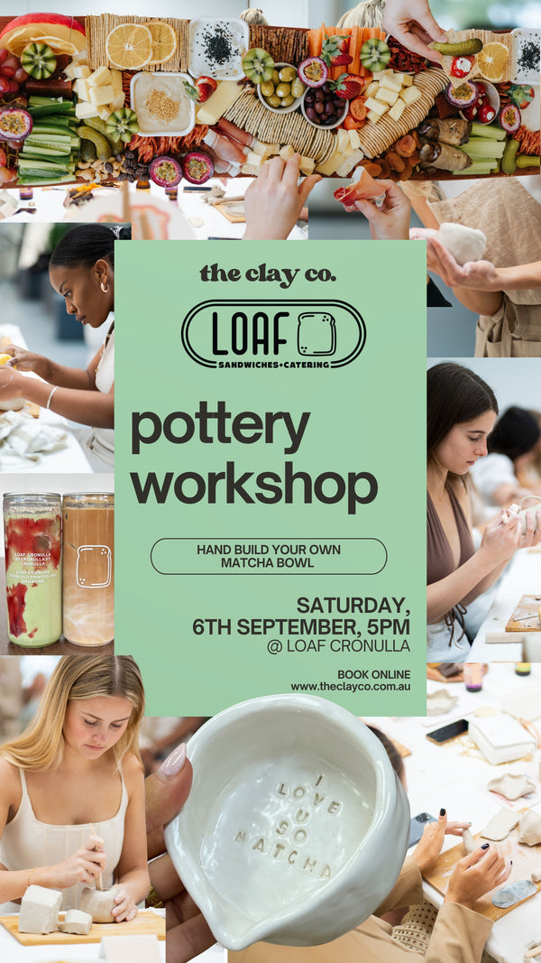 THE CLAY CO X LOAF | MATCHA BOWL WORKSHOP 🍵
